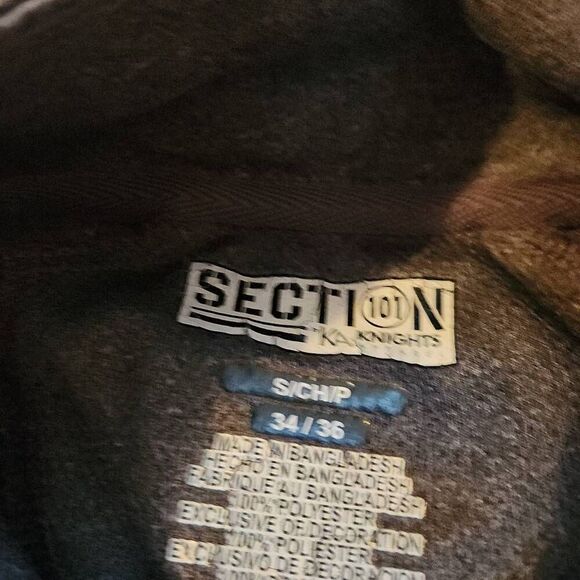 Michigan Wolverines Men's Size Small Gray Blue 1/4 Zip Long Sleeve Pullover - Picture 4 of 4